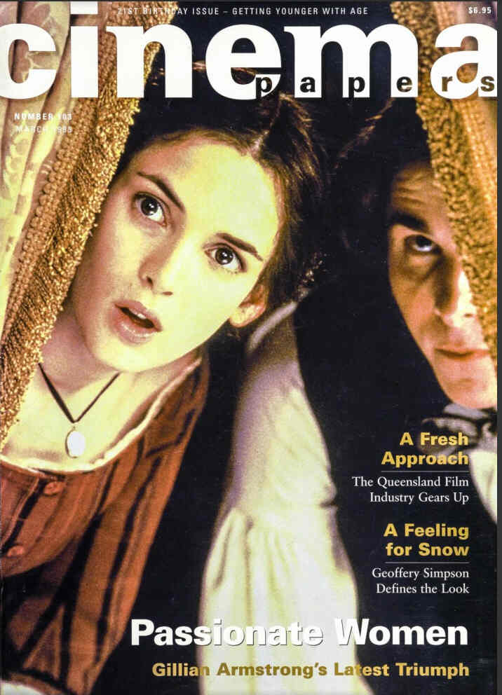 CINEMA PAPERS magazine side cover Issue 103 March/April/May 1995