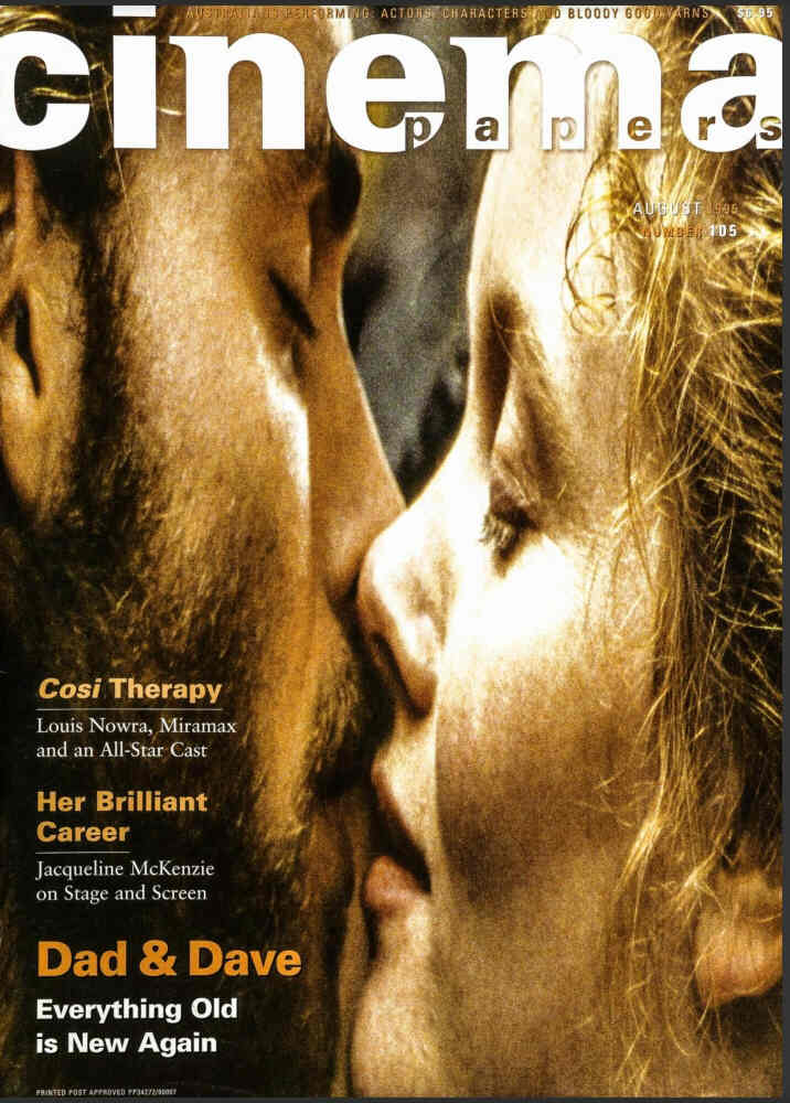 CINEMA PAPERS magazine side cover Issue 105 August/September 1995