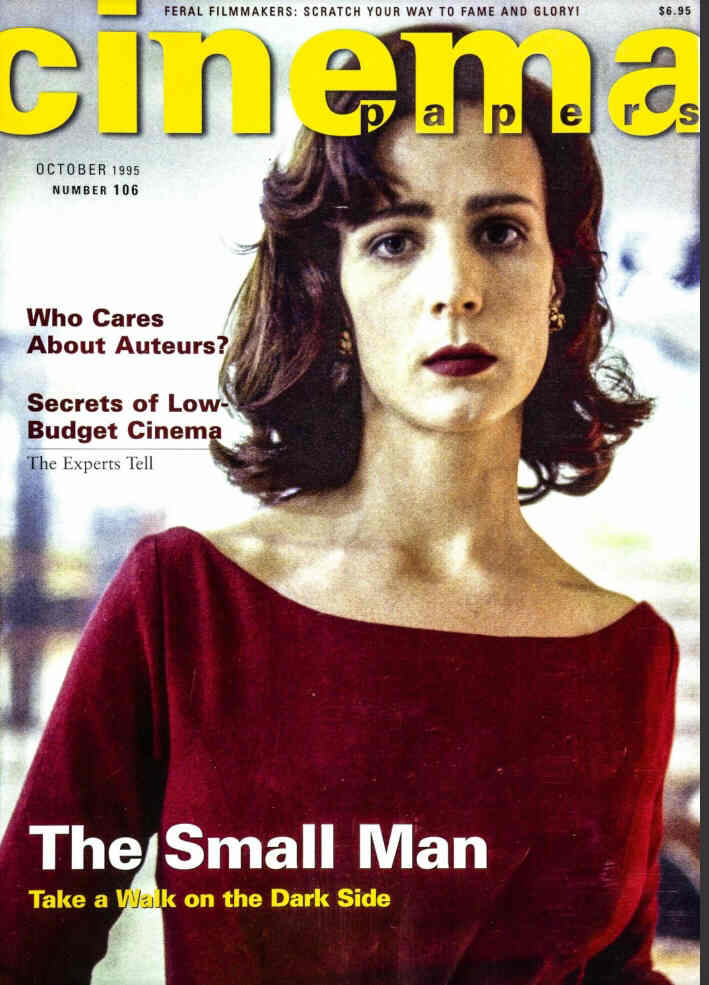CINEMA PAPERS magazine side cover Issue 106 October/November 1995