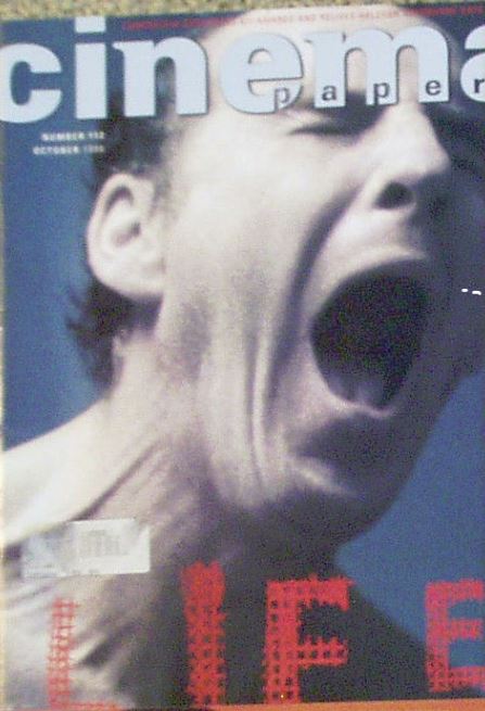 CINEMA PAPERS magazine side cover Issue 112 September/October 1996