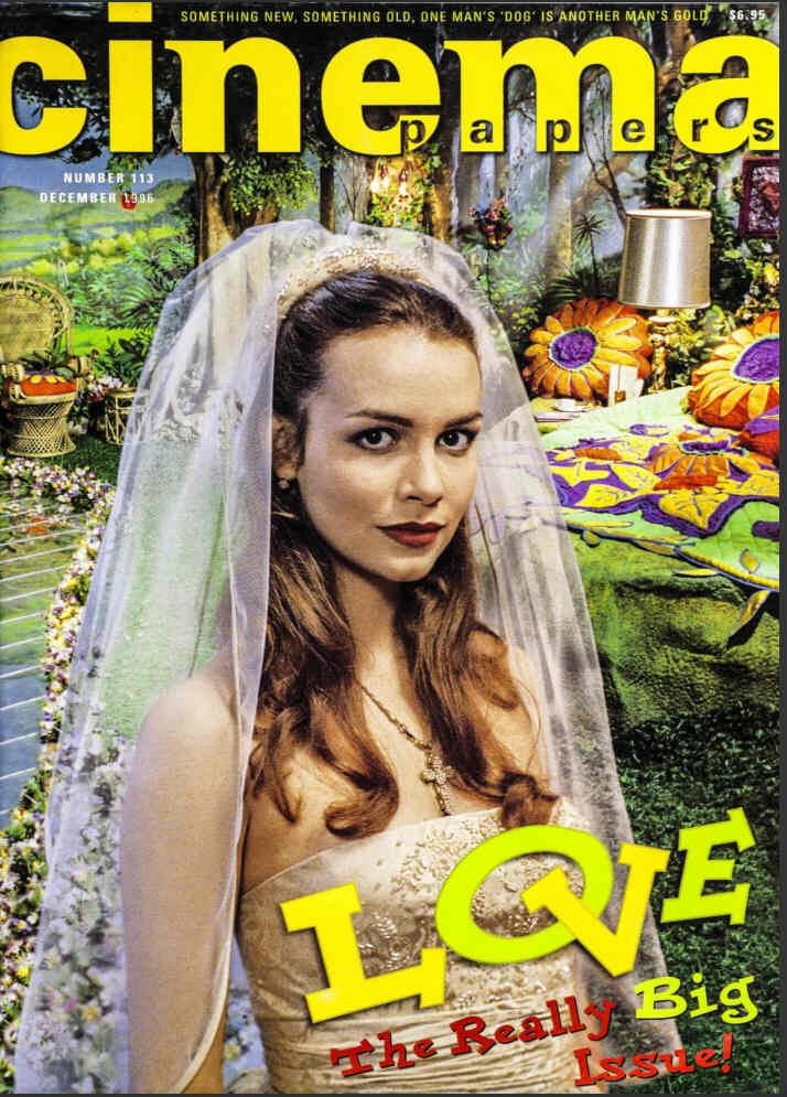 CINEMA PAPERS magazine side cover Issue 113 November/December 1996