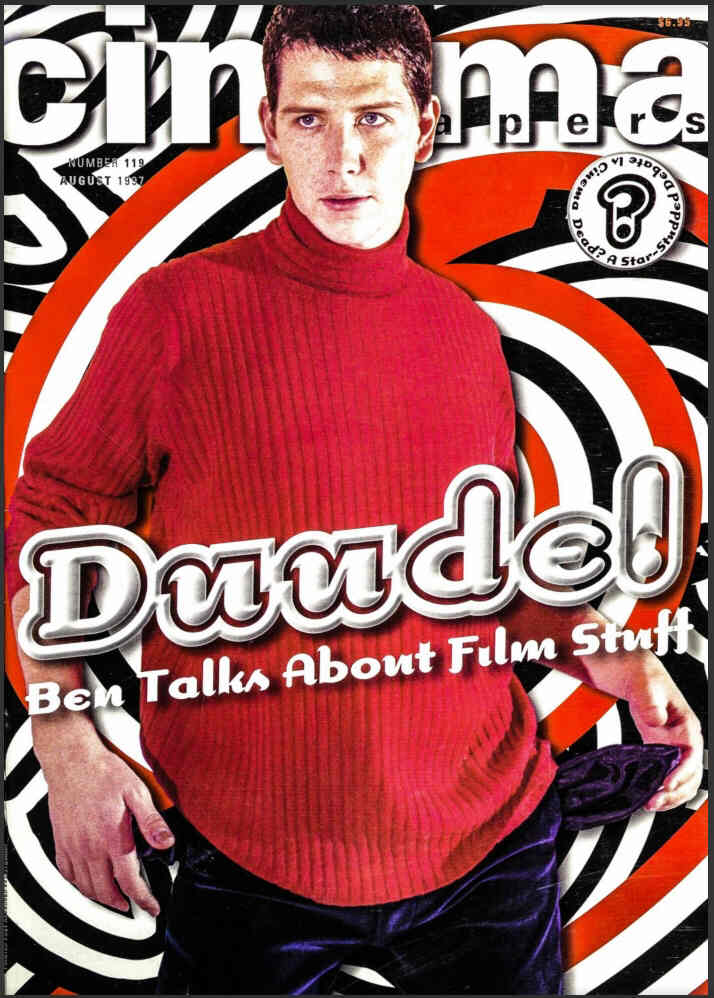 CINEMA PAPERS magazine side cover Issue 119 August/September 1997