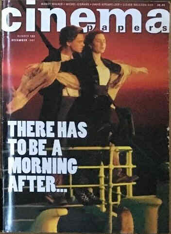 CINEMA PAPERS magazine side cover Issue 122 December 1997