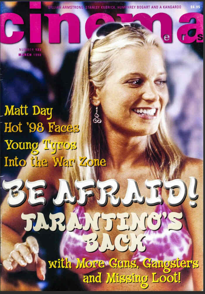 CINEMA PAPERS magazine side cover Issue 123 March/April 1998