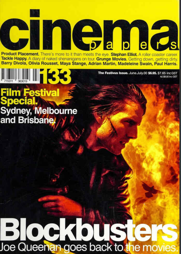 CINEMA PAPERS magazine side cover Issue 133 June/July 2000