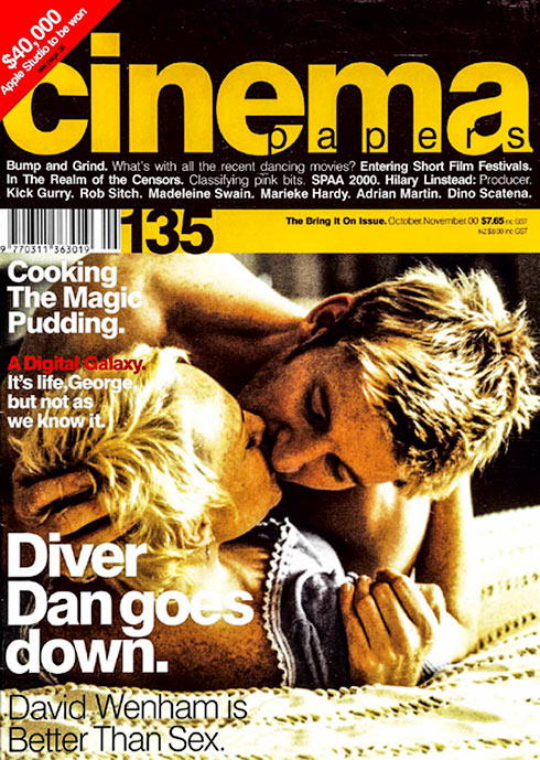 CINEMA PAPERS magazine side cover Issue 135 October/November 2000
