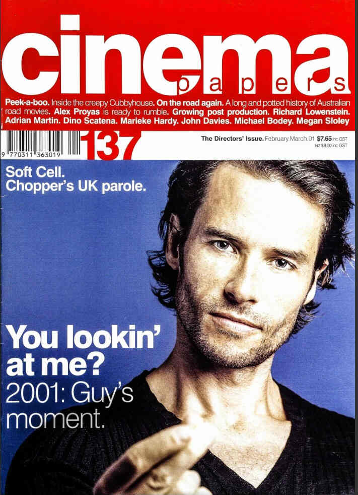 CINEMA PAPERS magazine side cover Issue 137 February 2001