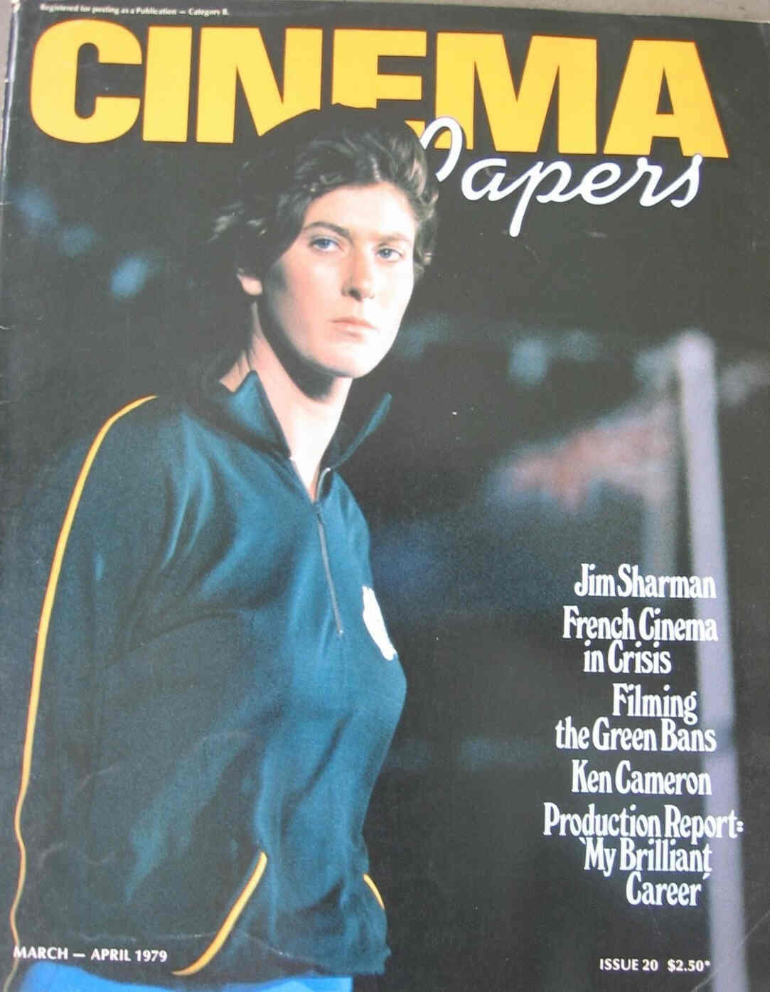 CINEMA PAPERS magazine side cover Issue 20 March/April 1979