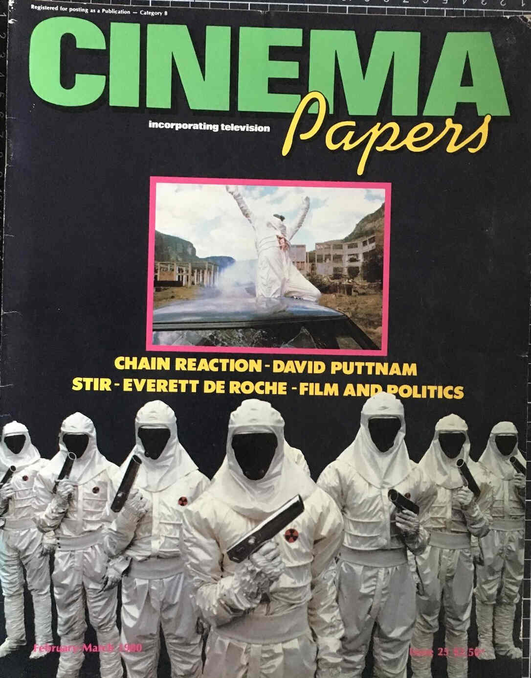 CINEMA PAPERS magazine side cover Issue 25 February/March 1980