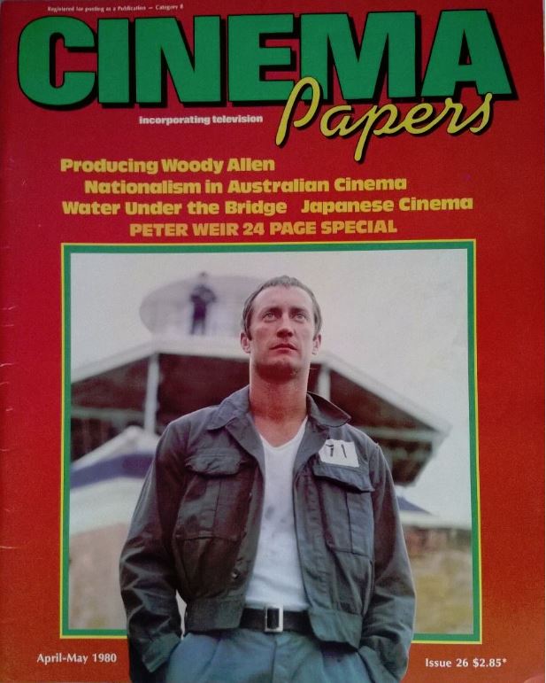 CINEMA PAPERS magazine side cover Issue 26 April/May 1980