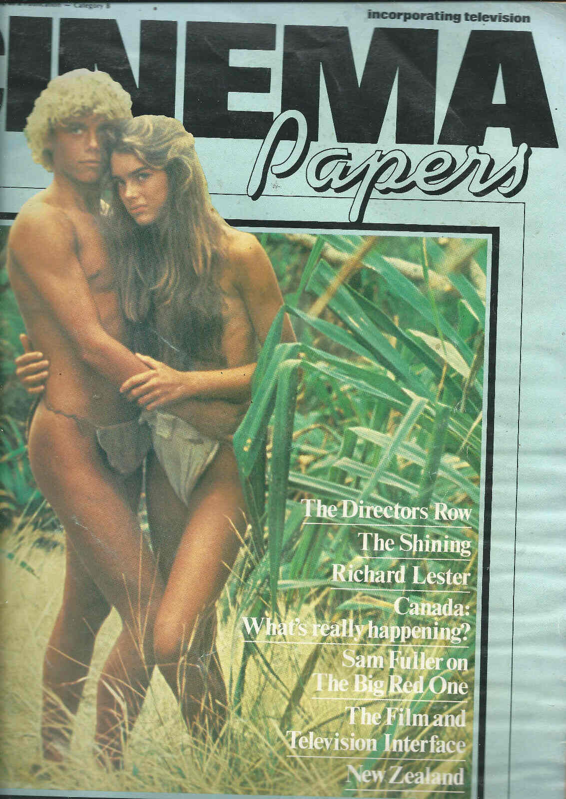 CINEMA PAPERS magazine side cover Issue 30 December 1980