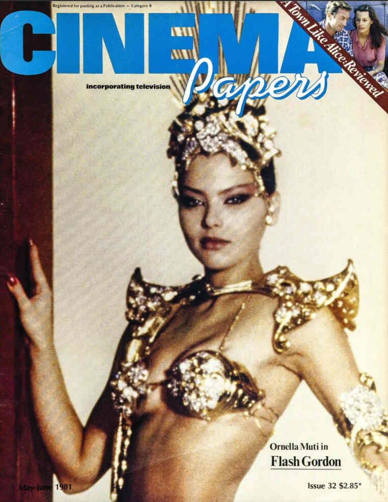 CINEMA PAPERS magazine side cover Issue 32 May/June 1981