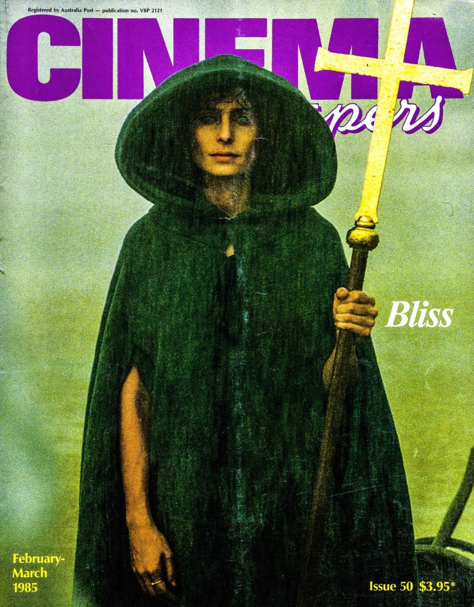 CINEMA PAPERS magazine side cover Issue 50 February/March 1985