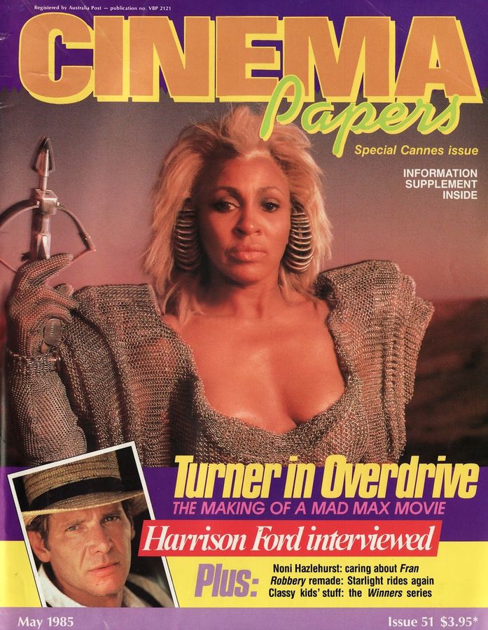 CINEMA PAPERS magazine side cover Issue 51 May 1985