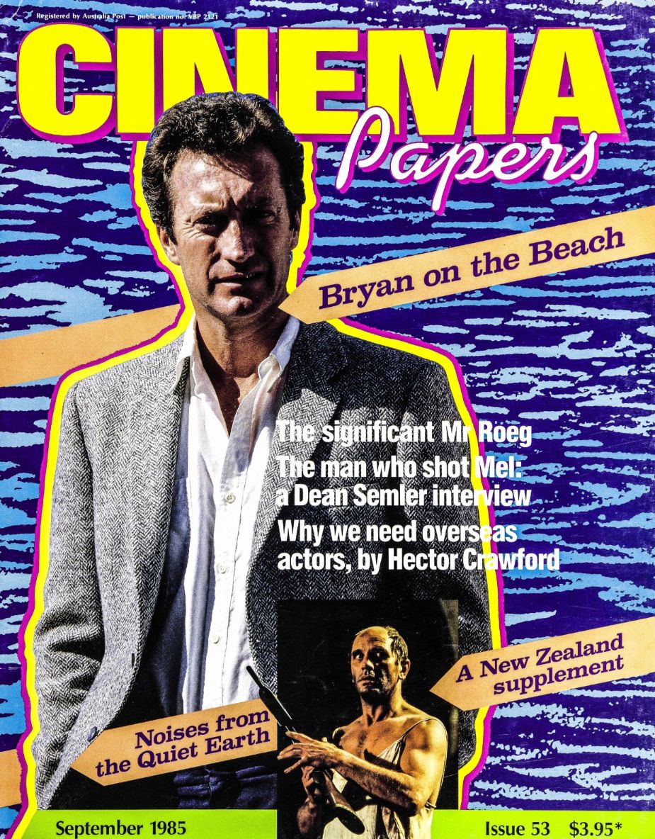 CINEMA PAPERS magazine side cover Issue 53 September 1985