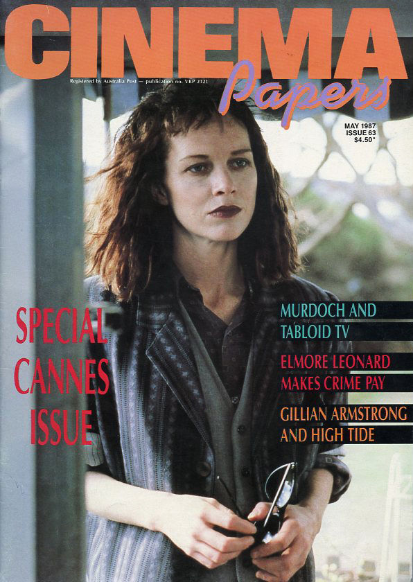CINEMA PAPERS magazine side cover Issue 63 May/June 1987