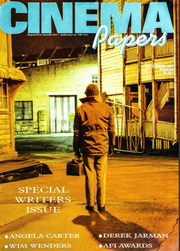 CINEMA PAPERS magazine side cover Issue 65 September/October 1987