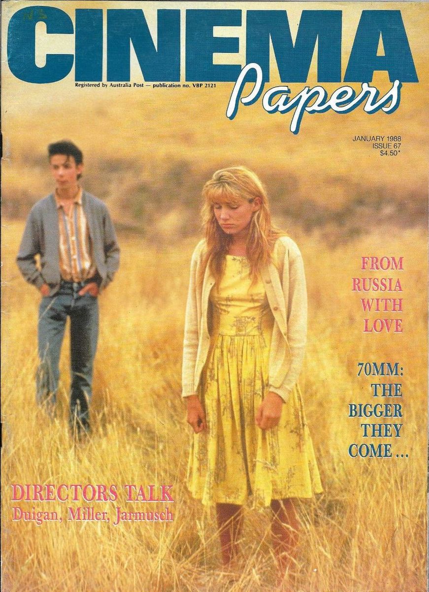 CINEMA PAPERS magazine side cover Issue 67 January/February 1988