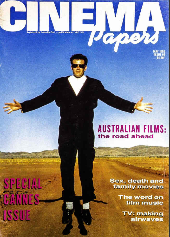 CINEMA PAPERS magazine side cover Issue 69 May/June 1988