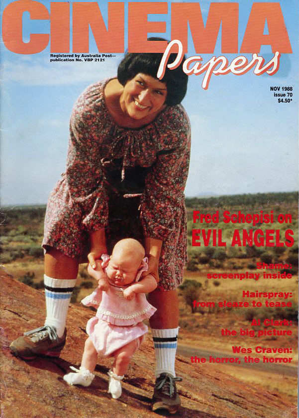 CINEMA PAPERS magazine side cover Issue 70 November/December 1988