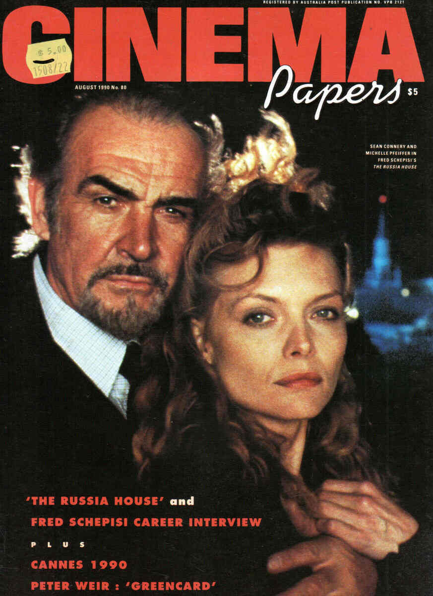 CINEMA PAPERS magazine side cover Issue 80 July/August 1990