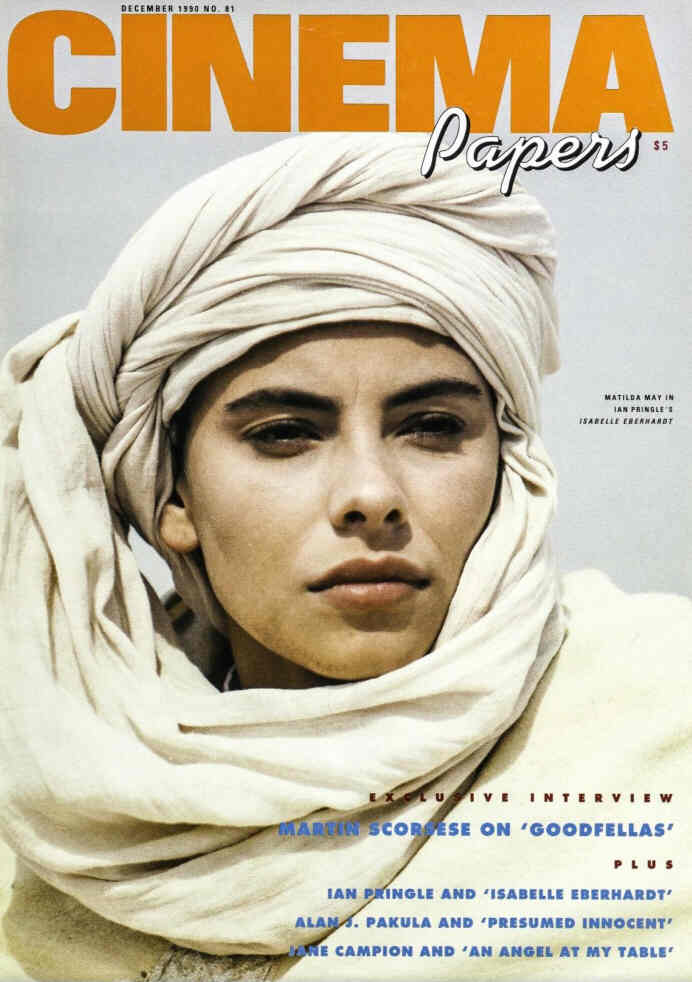 CINEMA PAPERS magazine side cover Issue 81 November/December 1990