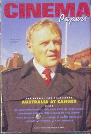 CINEMA PAPERS magazine side cover Issue 83 May/June 1991