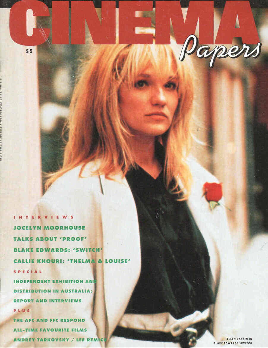 CINEMA PAPERS magazine side cover Issue 85 November/December 1991