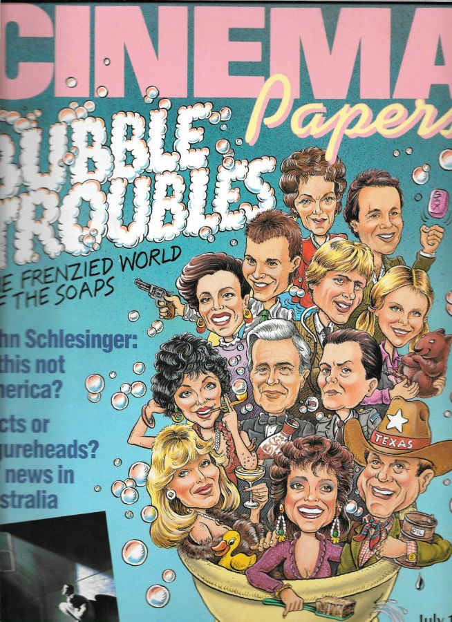 CINEMA PAPERS magazine side cover Issue 52 July 1985