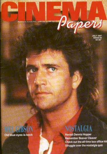 CINEMA PAPERS magazine side cover Issue 64 July/August 1987