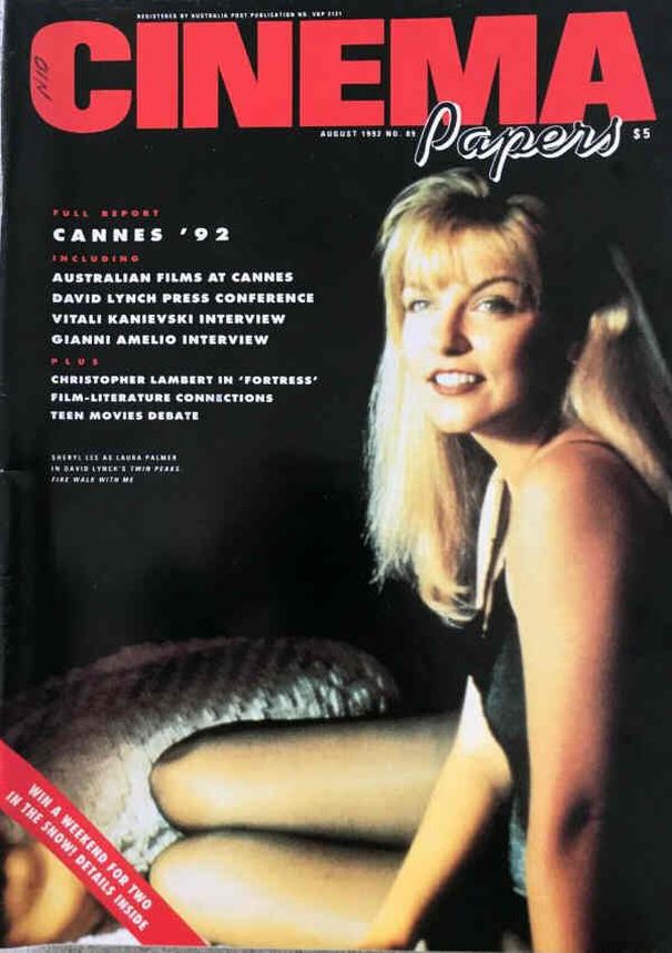 CINEMA PAPERS magazine side cover Issue 89 July/August 1992