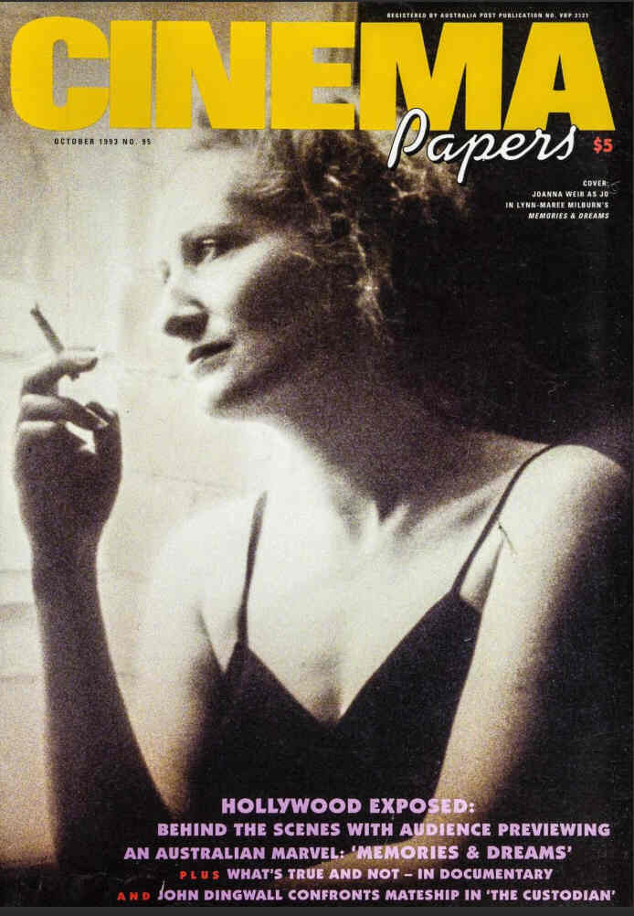 CINEMA PAPERS magazine side cover Issue 95 September/October 1993