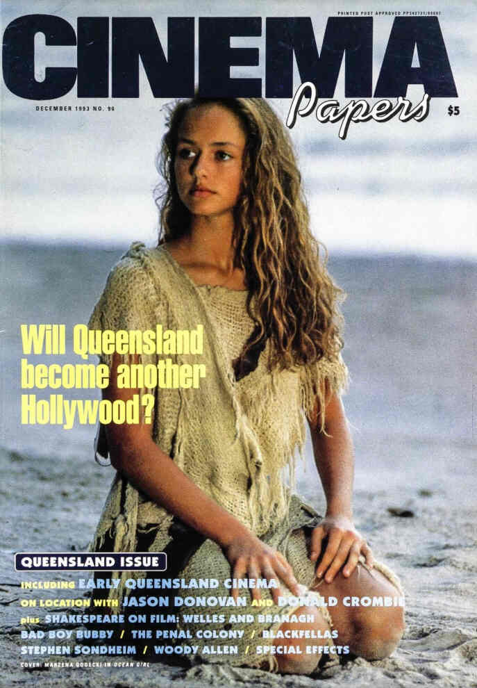 CINEMA PAPERS magazine side cover Issue 96 November/December 1993