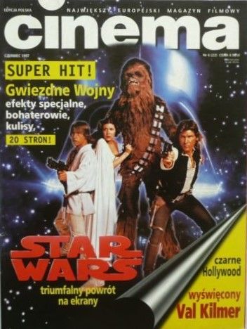 CINEMA (Po) magazine side cover June 1997