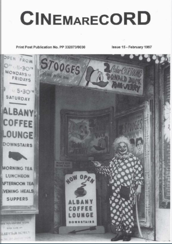 CINEMARECORD magazine side cover Issue 15  February 1997