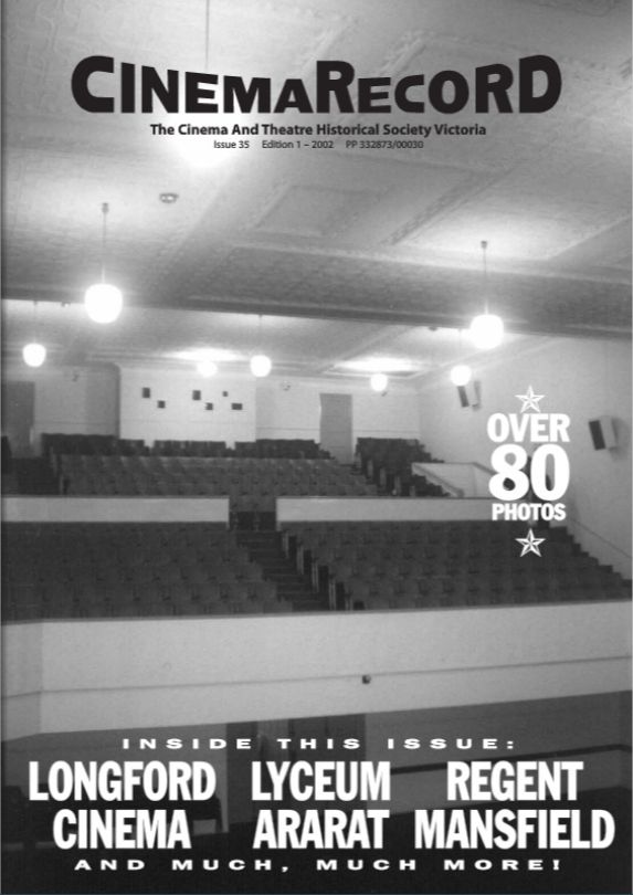 CINEMARECORD magazine side cover Issue 35   2002