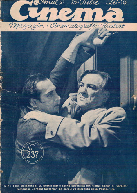 CINEMA (Romania) magazine side cover Issue 237 15 July 1933