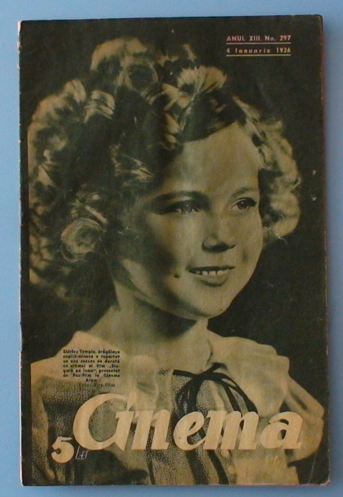 CINEMA (Romania) magazine side cover Issue 297 4 January 1936