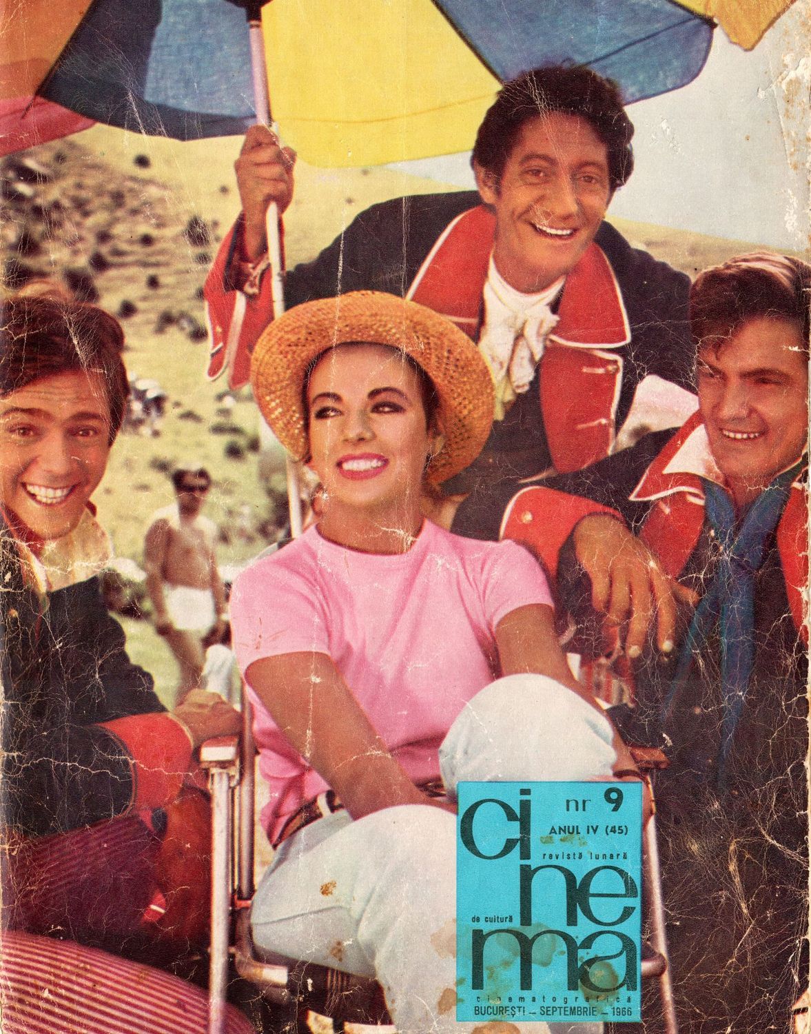 CINEMA (Romania) magazine side cover Issue 9 (45)  September 1966