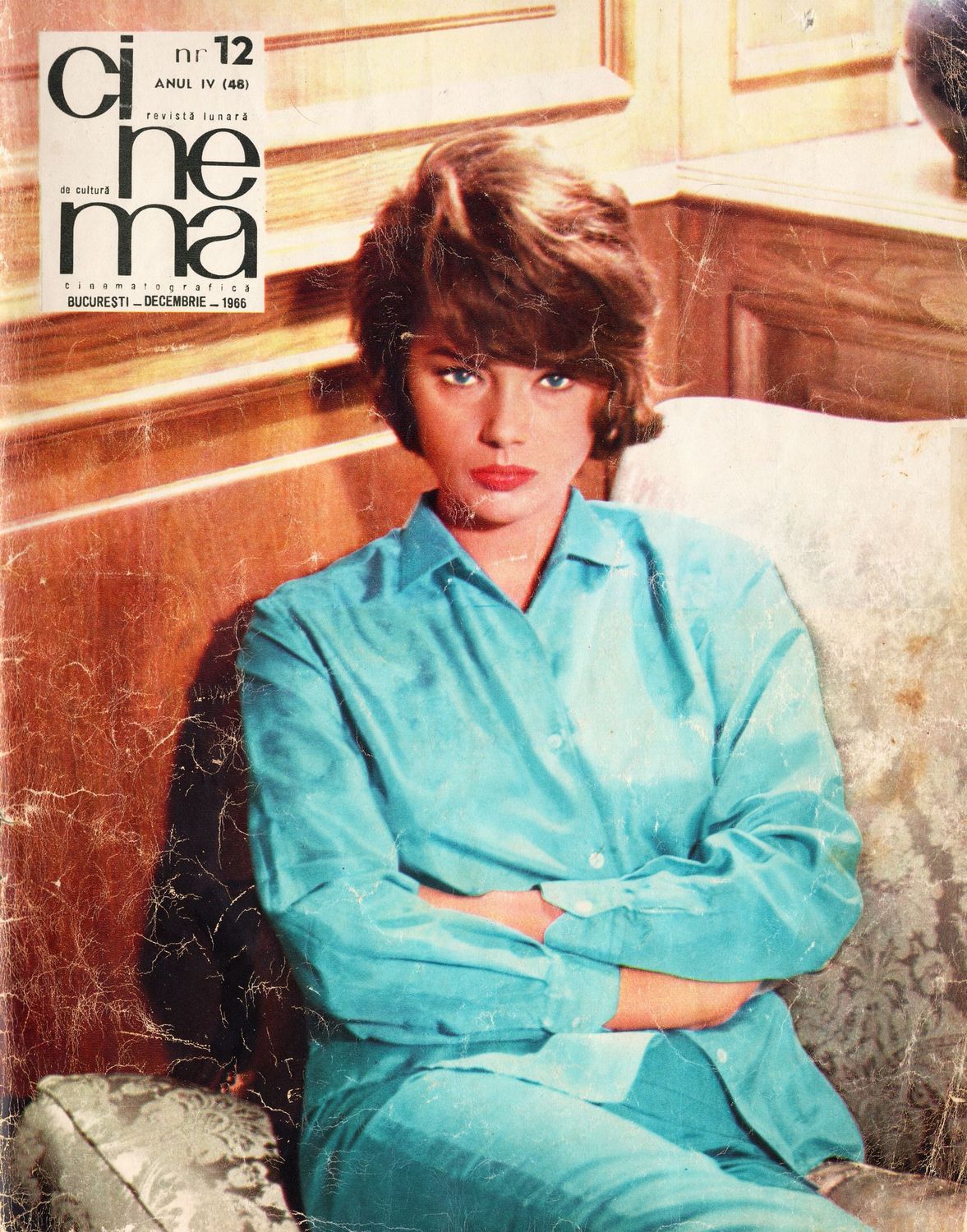 CINEMA (Romania) magazine side cover Issue 12 (48)  December 1966