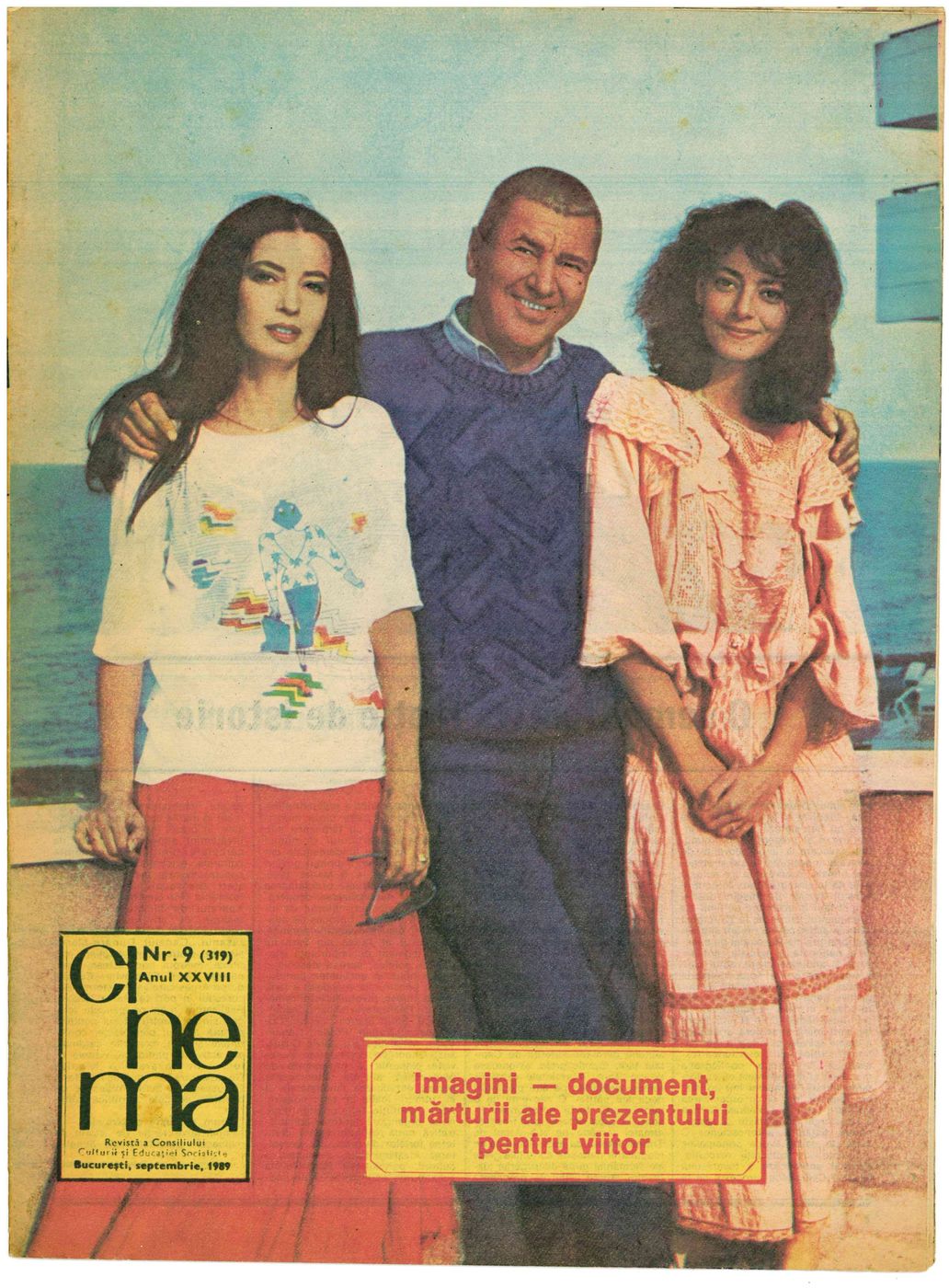 CINEMA (Romania) magazine side cover Issue 319 September 1989