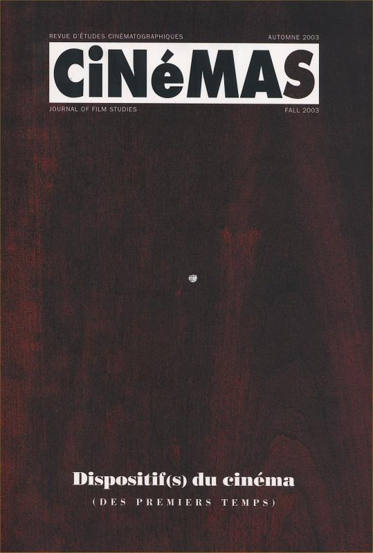 CINEMAS (Ca) magazine side cover Issue 29  Vol 14 # 1/2  September 2003