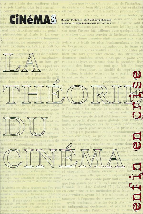 CINEMAS (Ca) magazine side cover Issue 36  Vol 17 # 2/3  March 2007