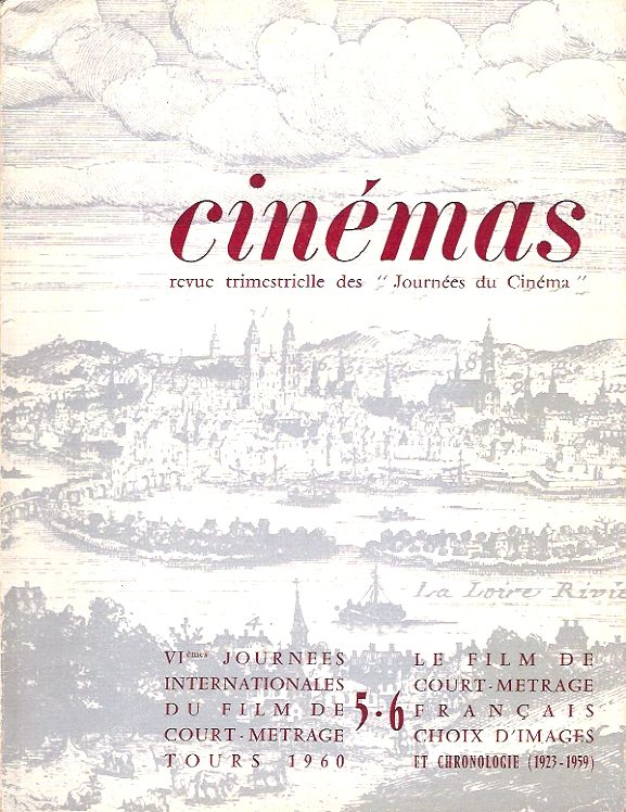 CINEMAS (Fr) magazine side cover Issue 5/6 December 1960