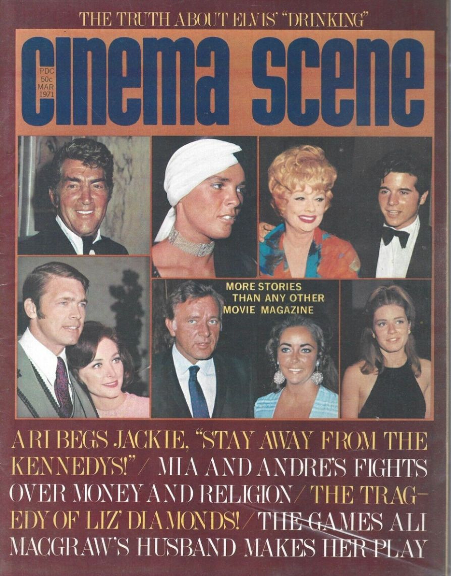 CINEMA SCENE magazine side cover Issue 6  March 1971