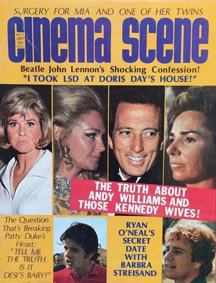 CINEMA SCENE magazine side cover Issue 8  May 1971