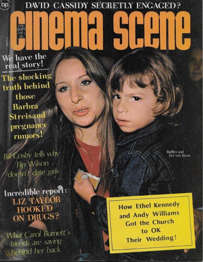 CINEMA SCENE magazine side cover  September 1971
