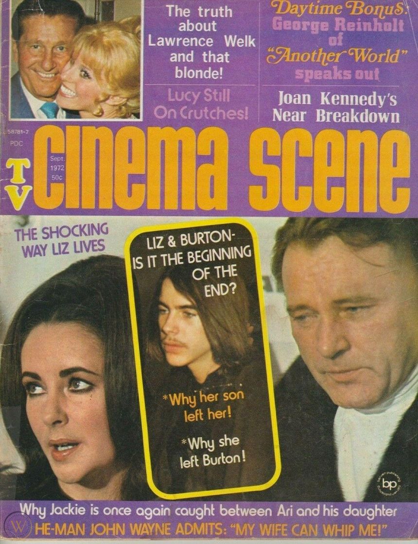 CINEMA SCENE magazine side cover  September 1972