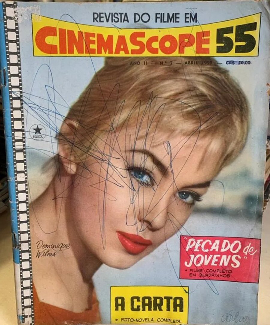 CINEMASCOPE 55 magazine side cover Issue 7  April 1959