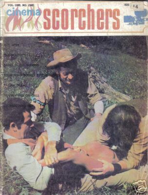 CINEMA SCORCHERS magazine side cover Issue 1  Vol 1 #1  1968